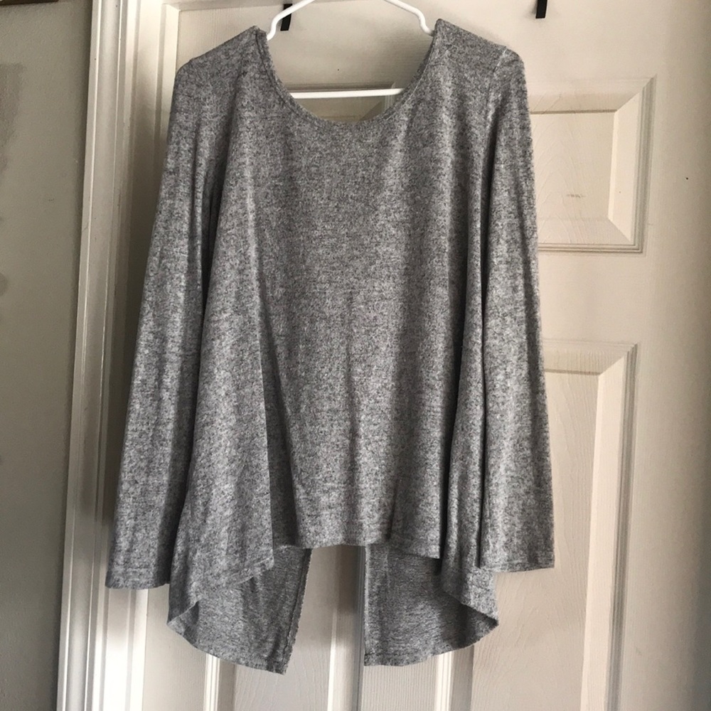 Grey knit sweater